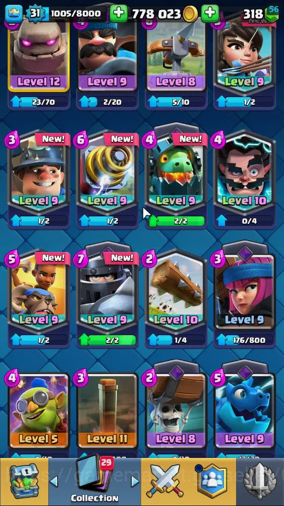 Clash Royale Accounts Lv 31|Trophy 6759|KTL 11|Limited Skin|Card 115| 1 image 10