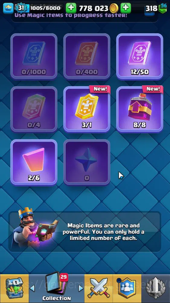 Clash Royale Accounts Lv 31|Trophy 6759|KTL 11|Limited Skin|Card 115| 1 image 13