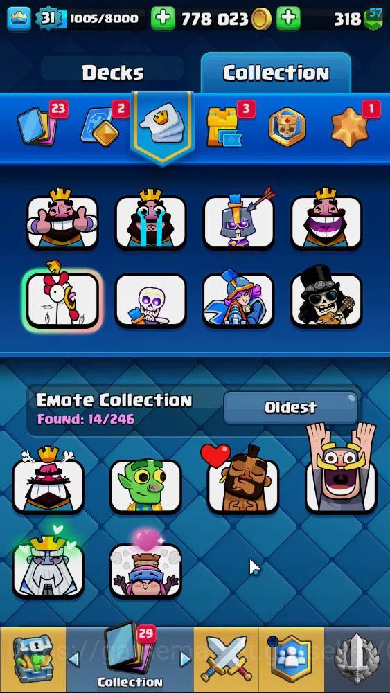 Clash Royale Accounts Lv 31|Trophy 6759|KTL 11|Limited Skin|Card 115| 1 image 14