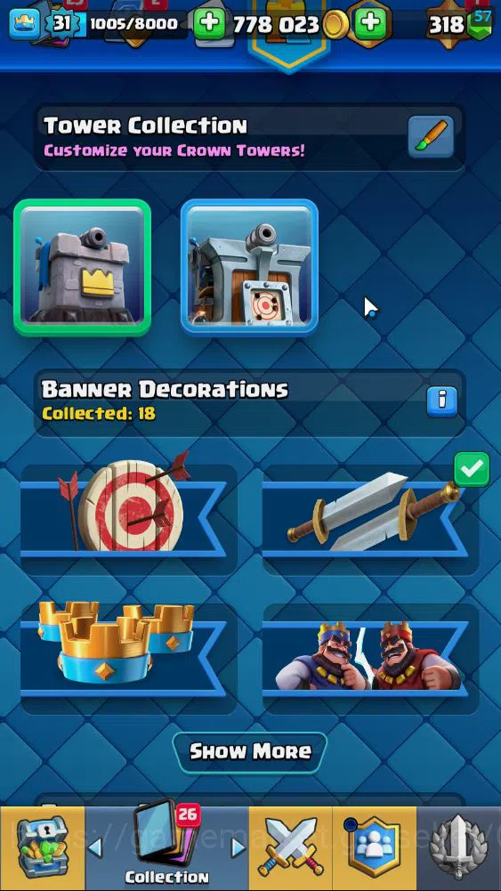 Clash Royale Accounts Lv 31|Trophy 6759|KTL 11|Limited Skin|Card 115| 1 image 15