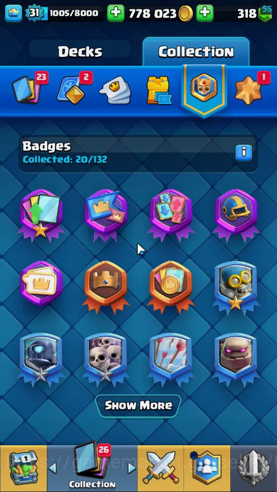 Clash Royale Accounts Lv 31|Trophy 6759|KTL 11|Limited Skin|Card 115| 1 image 17