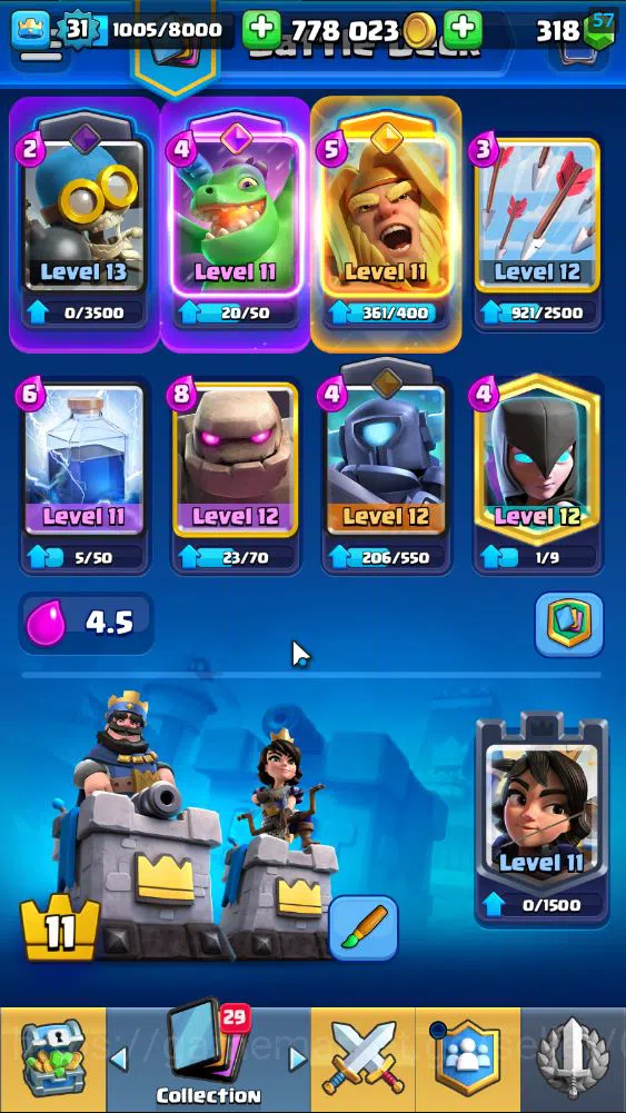 Clash Royale Accounts Lv 31|Trophy 6759|KTL 11|Limited Skin|Card 115| 1 image 3