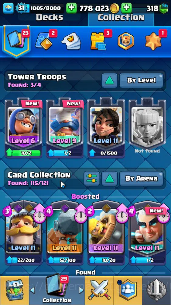 Clash Royale Accounts Lv 31|Trophy 6759|KTL 11|Limited Skin|Card 115| 1 image 4