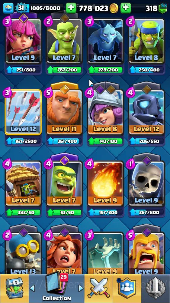 Clash Royale Accounts Lv 31|Trophy 6759|KTL 11|Limited Skin|Card 115| 1 image 6