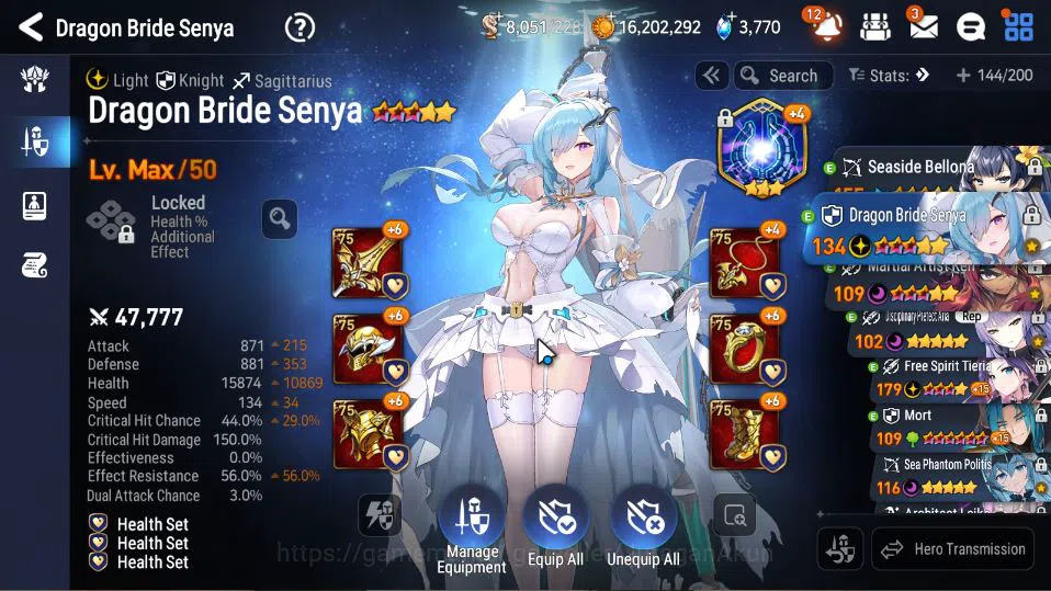 Epic Seven Accounts Mid-Tier Global Unverif|10 ML(DB Senya,SP Politis,Belian,Straze,etc)+SS Belona,Aram,Etc|PoH+BlesON|8K 10