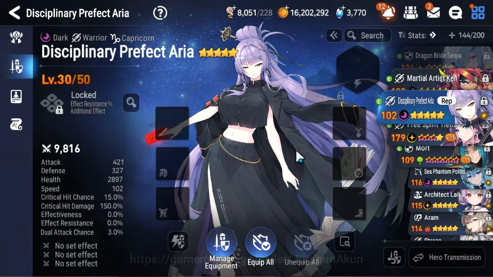 Epic Seven Accounts Mid-Tier Global Unverif|10 ML(DB Senya,SP Politis,Belian,Straze,etc)+SS Belona,Aram,Etc|PoH+BlesON|8K 8