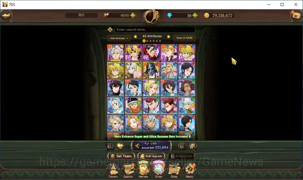 The Seven Deadly Sins: Grand Cross Accounts Global|321K CC|4 UR |Nemesis Meliodas,ODK,YK Lance image 5