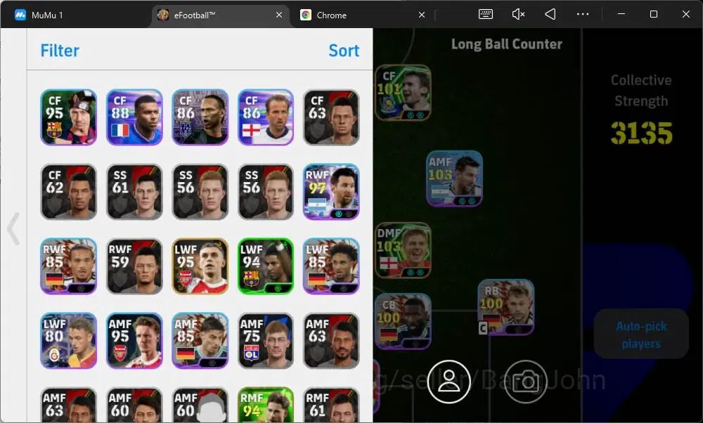 eFootball Accounts Mobile|PW 3135|Epic Pepe,Ronaldinho,Gerrard,Shevch image 2