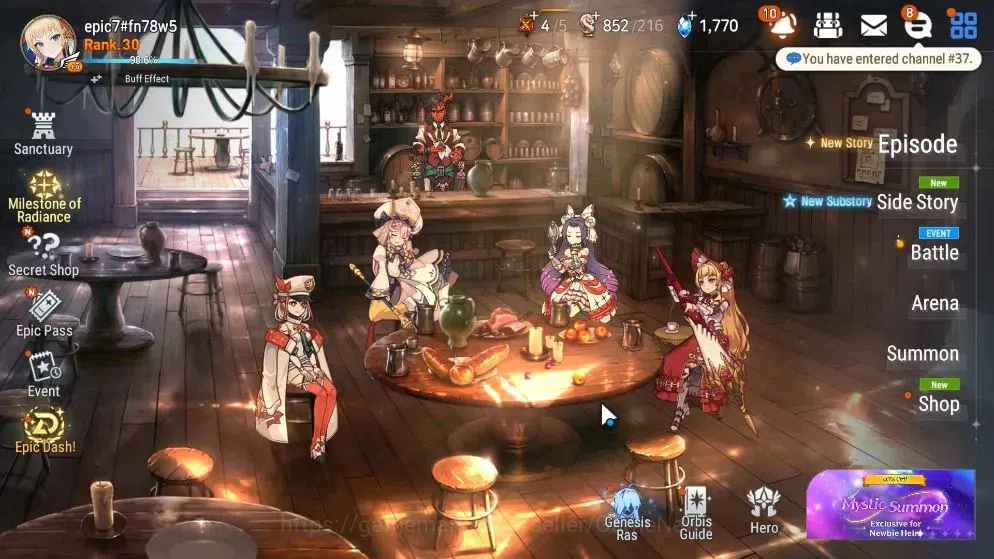 Epic Seven Accounts Starter Global UnVerif|NewEra| 4 ML (Monarch Iseria,H Lua,etc)+AB Fumyr,Setsuka,Tenebria,etc|230 1
