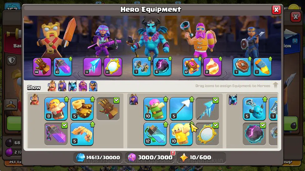 Clash of Clans Accounts TH 13 - BH 9|Limited Skin|LV 152|HH 7|BK 45,AQ 59, image 14