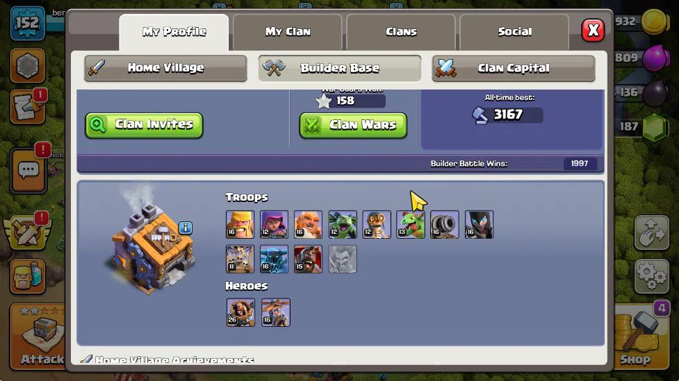 Clash of Clans Accounts TH 13 - BH 9|Limited Skin|LV 152|HH 7|BK 45,AQ 59, image 5