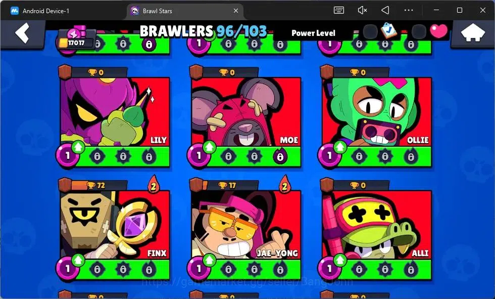 Brawl Stars Accounts Global |17017 Thropy|96 Brawler|20 Max Hypercharge image 17