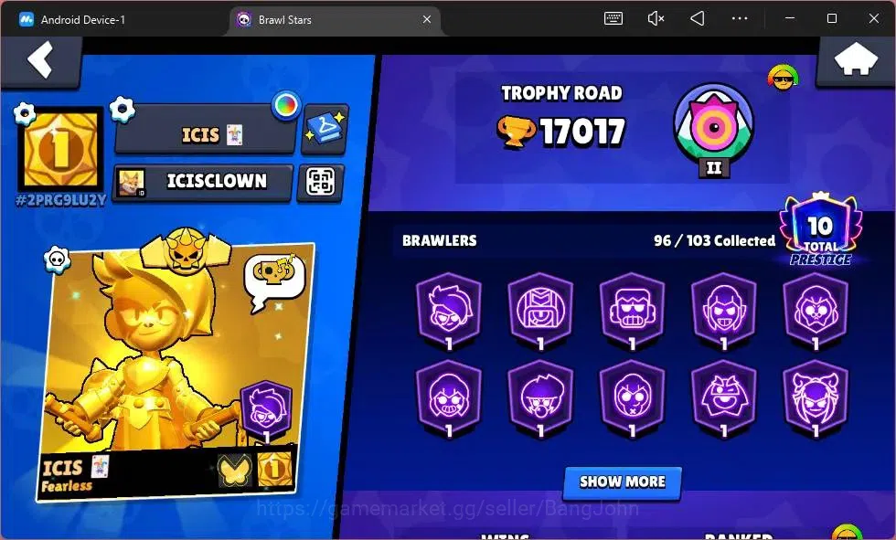 Brawl Stars Accounts Global |17017 Thropy|96 Brawler|20 Max Hypercharge image 2
