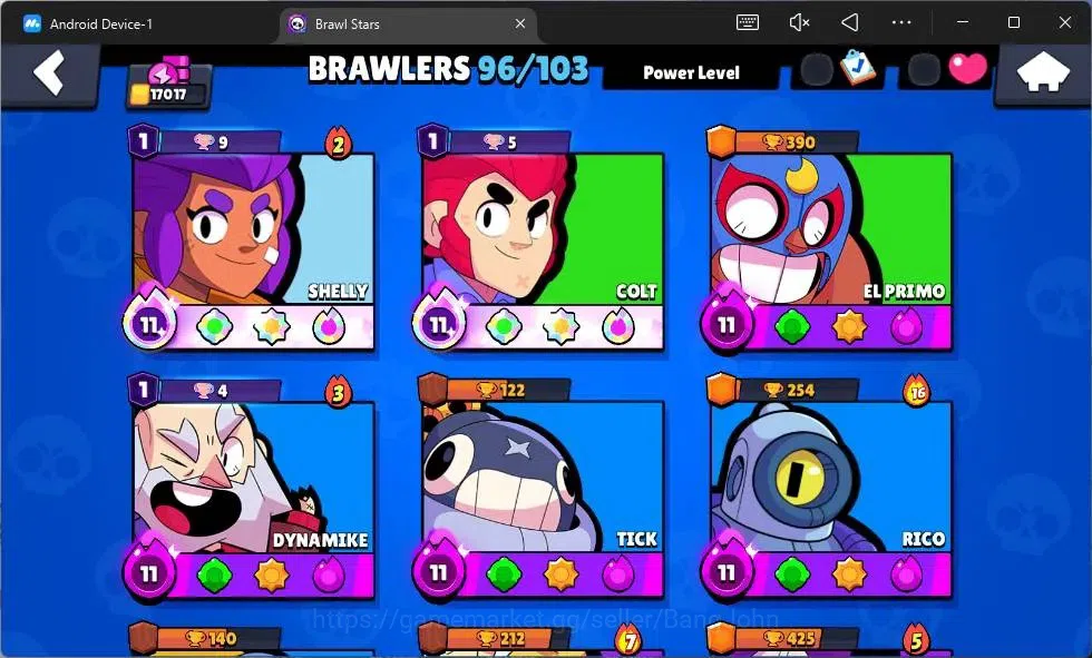 Brawl Stars Accounts Global |17017 Thropy|96 Brawler|20 Max Hypercharge image 5