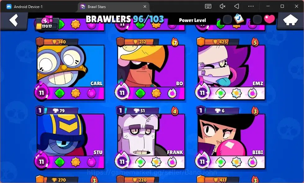 Brawl Stars Accounts Global |17017 Thropy|96 Brawler|20 Max Hypercharge image 6