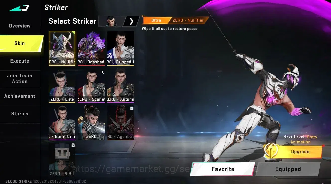 Blood Strike Accounts ASIA|2 ETERNAL[ZERO-Odashadow,UZI-Scorpius Lv4]|3  image 13