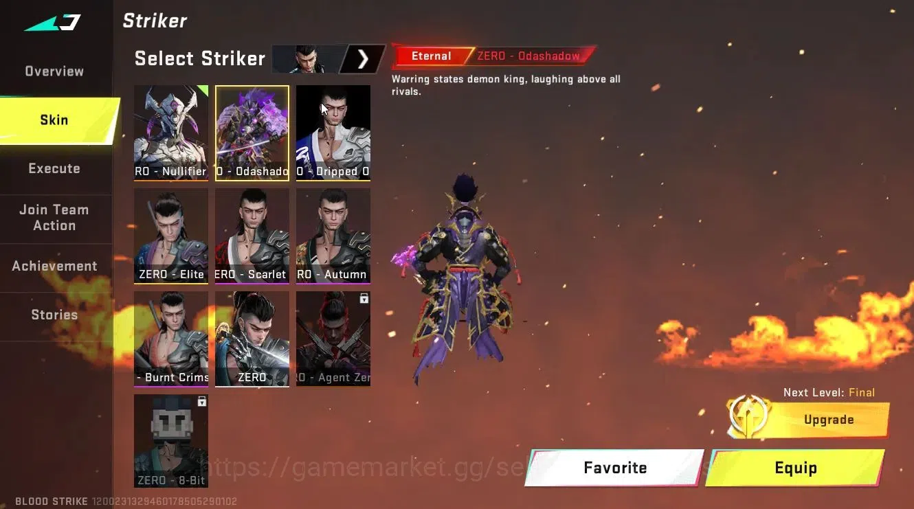 Blood Strike Accounts ASIA|2 ETERNAL[ZERO-Odashadow,UZI-Scorpius Lv4]|3  image 14