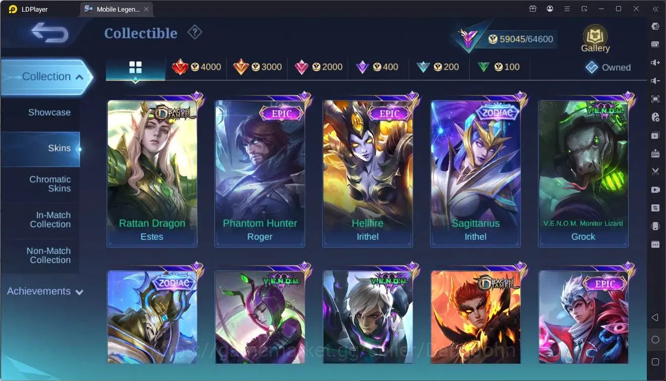 Mobile Legends: Bang Bang Accounts Global|Hero 108|Skin 231|Renowned|KOF Karina|SV Ha image 12