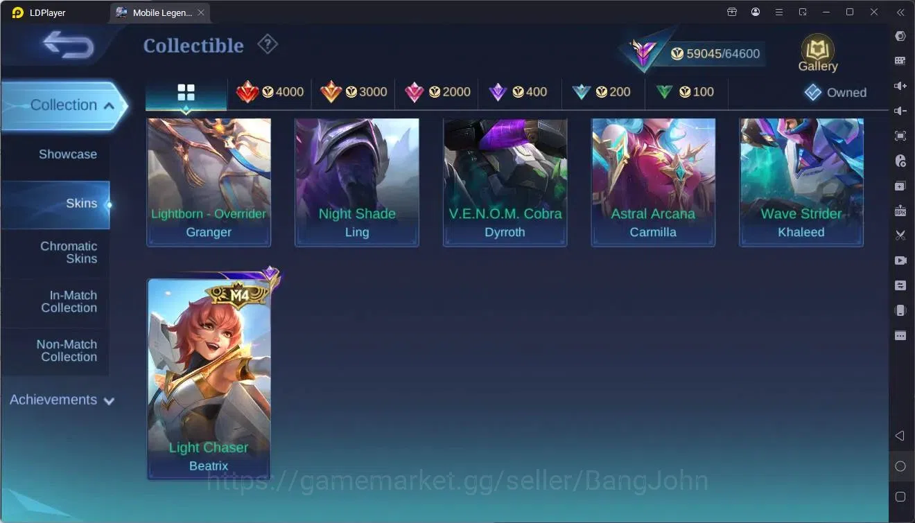 Mobile Legends: Bang Bang Accounts Global|Hero 108|Skin 231|Renowned|KOF Karina|SV Ha image 16