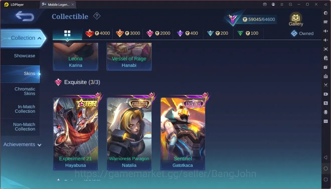 Mobile Legends: Bang Bang Accounts Global|Hero 108|Skin 231|Renowned|KOF Karina|SV Ha image 8