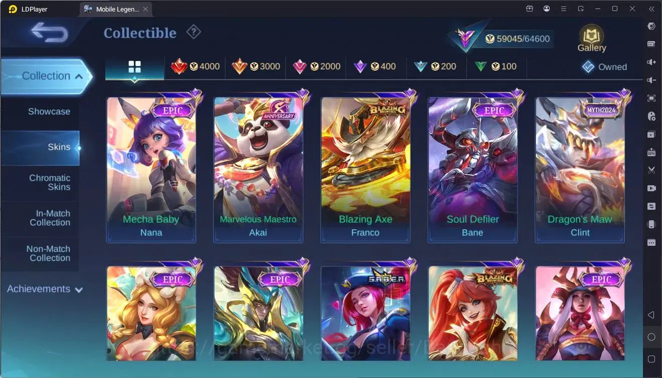 Mobile Legends: Bang Bang Accounts Global|Hero 108|Skin 231|Renowned|KOF Karina|SV Ha image 9