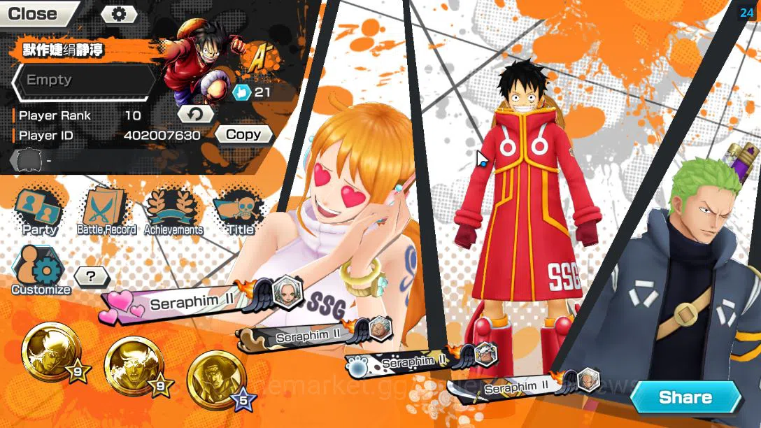 One Piece Bounty Rush Accounts Global |EX 4 | TFE D.Luffy,Black Pirates Kuzan,Gre image 12
