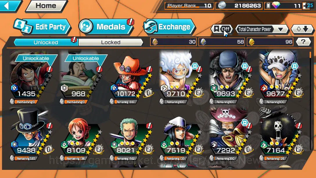 One Piece Bounty Rush Accounts Global |EX 4 | TFE D.Luffy,Black Pirates Kuzan,Gre image 8