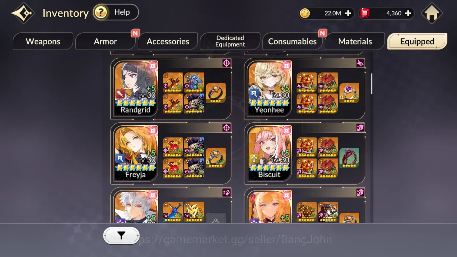 Seven Knights Re:Birth Accounts Global|FullEX7(FaiTC3,RosieTC1,Melia,Juri,Gelidus) image 3