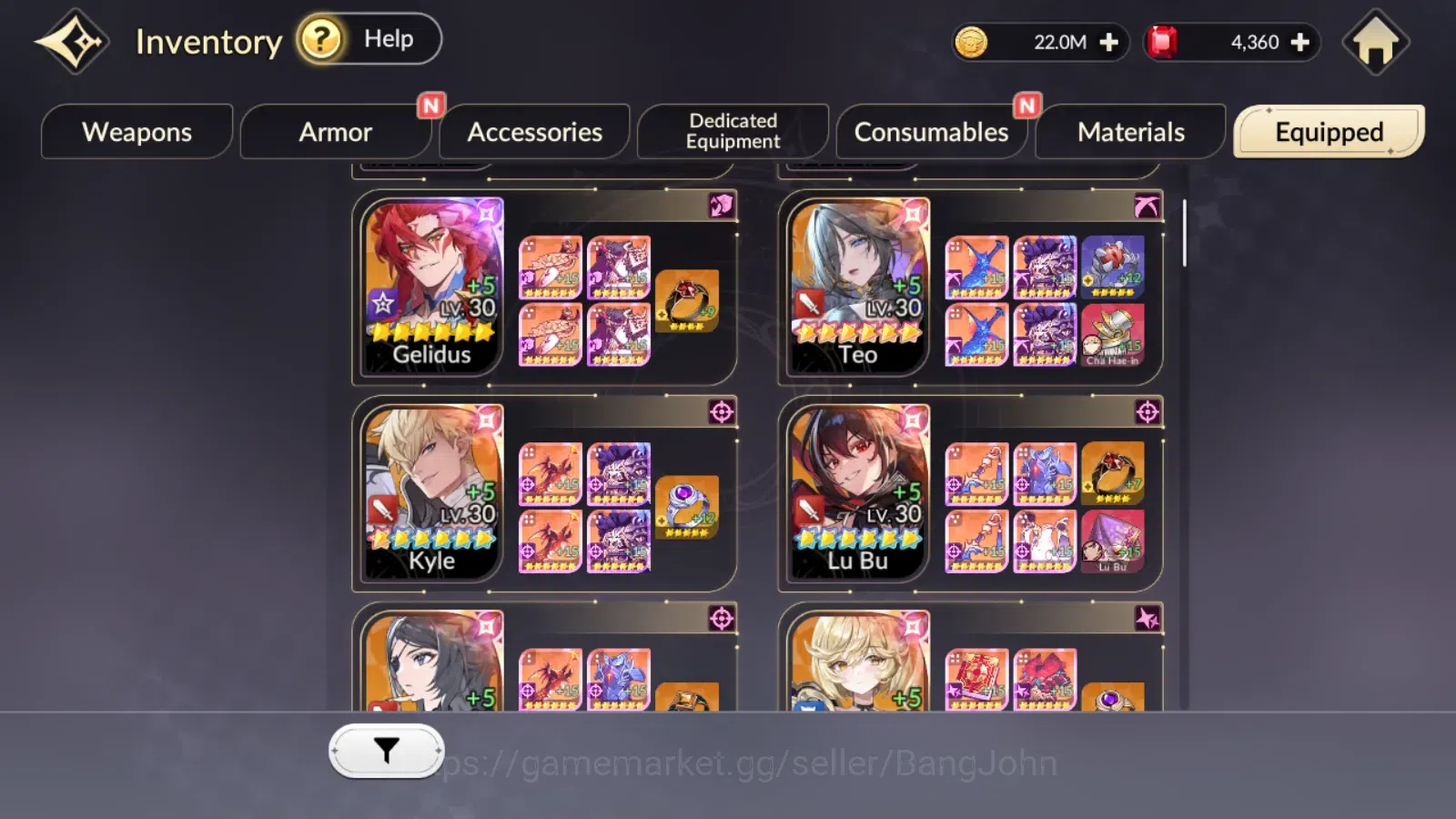 Seven Knights Re:Birth Accounts Global|FullEX7(FaiTC3,RosieTC1,Melia,Juri,Gelidus) image 4