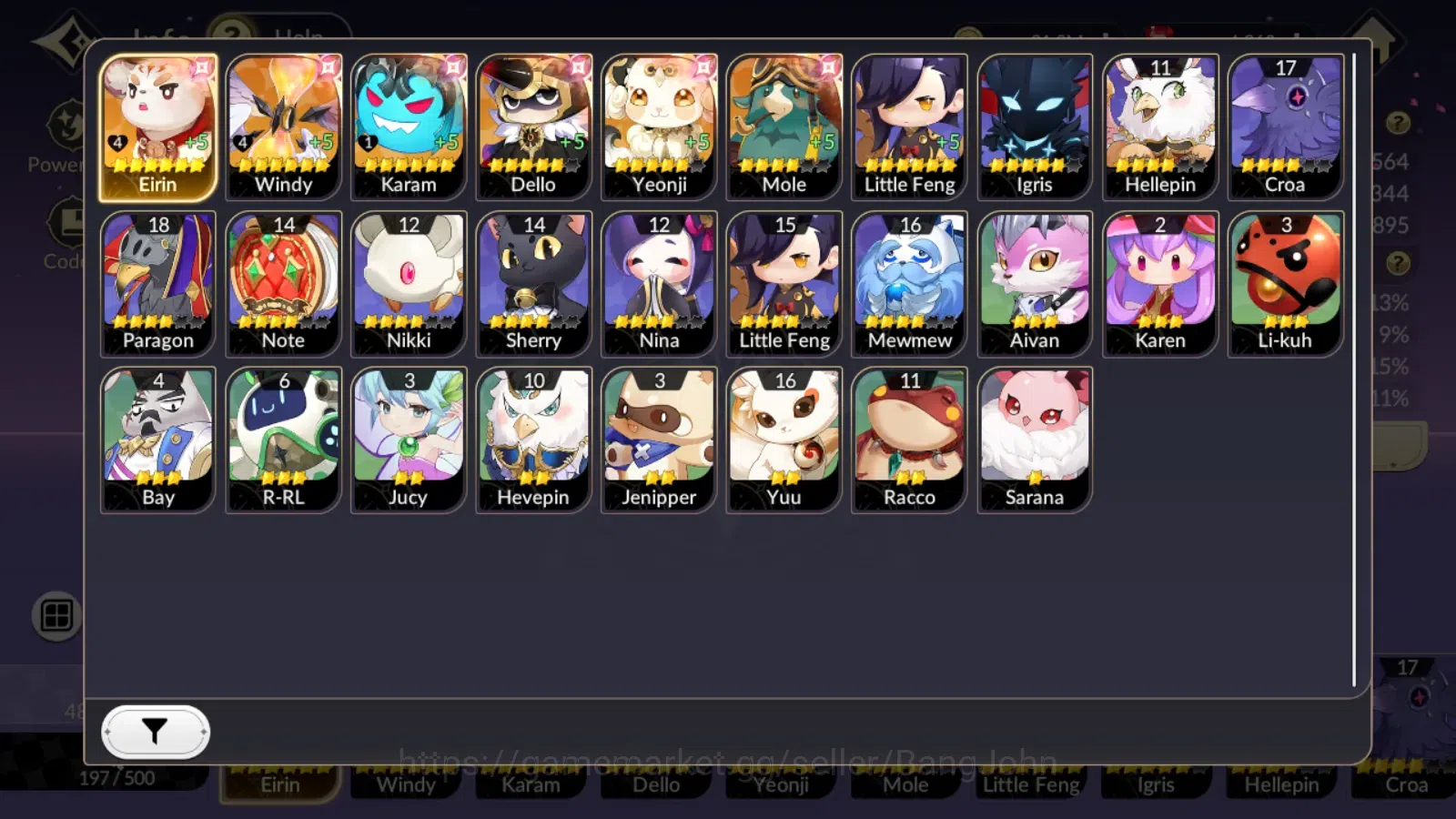 Seven Knights Re:Birth Accounts Global|FullEX7(FaiTC3,RosieTC1,Melia,Juri,Gelidus) image 8