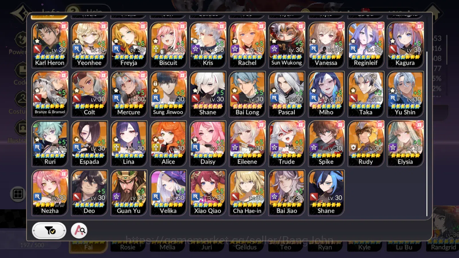 Seven Knights Re:Birth Accounts Global|FullEX7(FaiTC3,RosieTC1,Melia,Juri,Gelidus) image 9