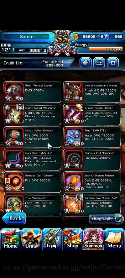 Grand Summoners Accounts Global|Rank 121|19 Ascend+2 TW|[Inumuta,Saitama,Mo image 10