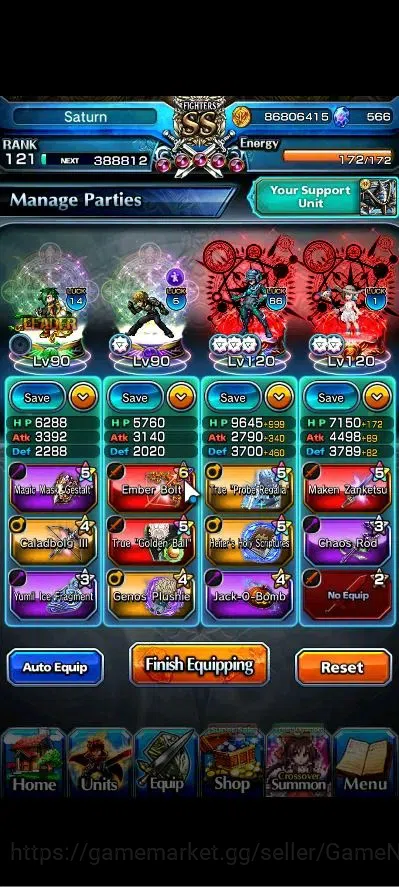 Grand Summoners Accounts Global|Rank 121|19 Ascend+2 TW|[Inumuta,Saitama,Mo image 3