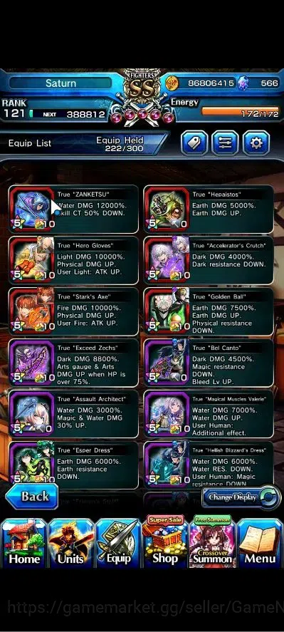 Grand Summoners Accounts Global|Rank 121|19 Ascend+2 TW|[Inumuta,Saitama,Mo image 5