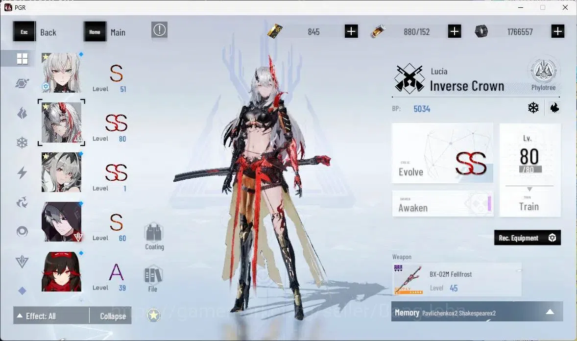 Punishing: Gray Raven Accounts ASIA | Lv.53 |S Lucia CW,SS Lucia IC,SS Jetavie D, image 13