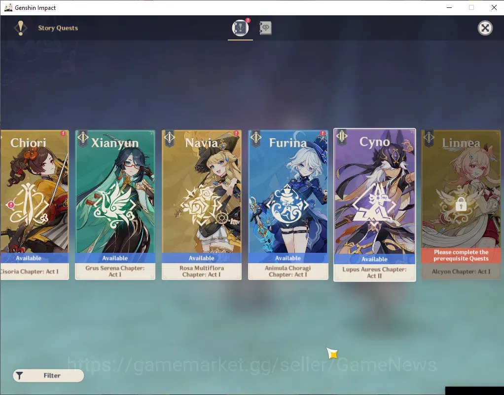 Genshin Impact Accounts ASIA|AR 55|4 Limited + 4(*5 Weapon)|Arlecchino,Kaz image 18