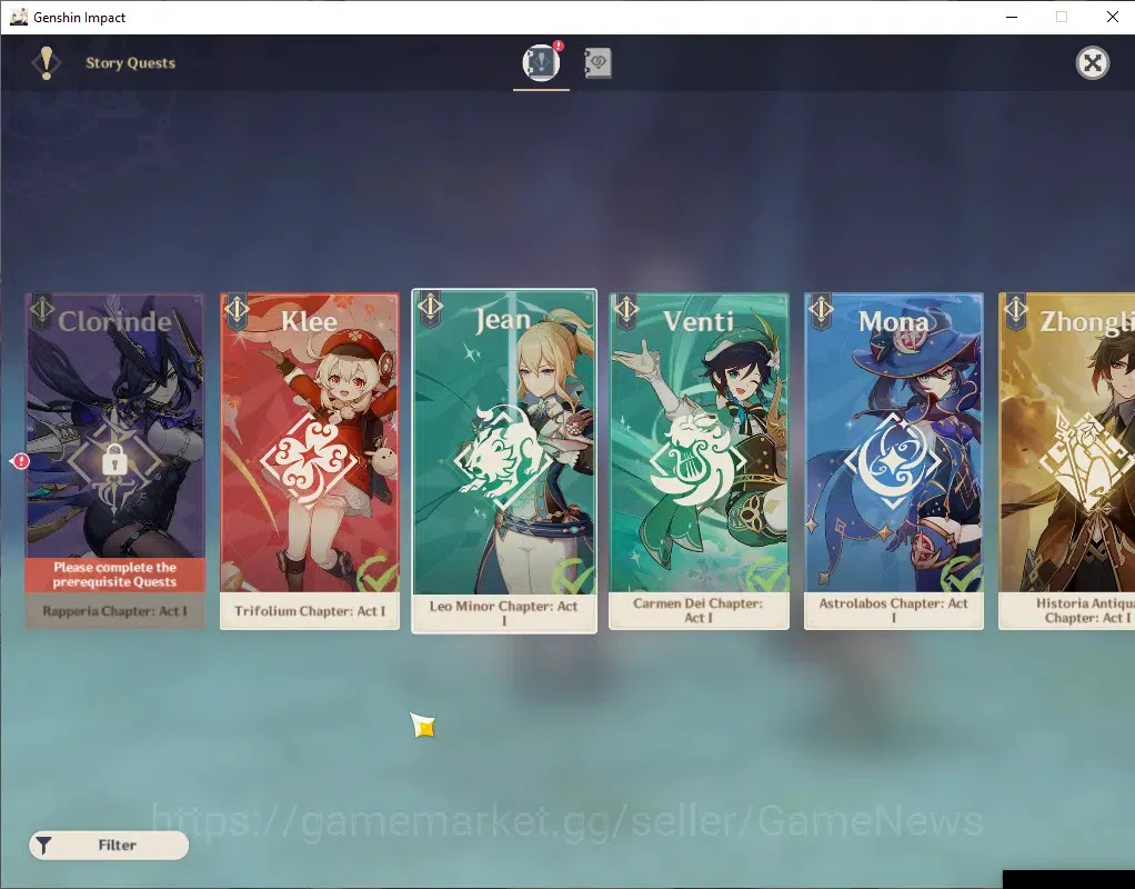Genshin Impact Accounts ASIA|AR 55|4 Limited + 4(*5 Weapon)|Arlecchino,Kaz image 19