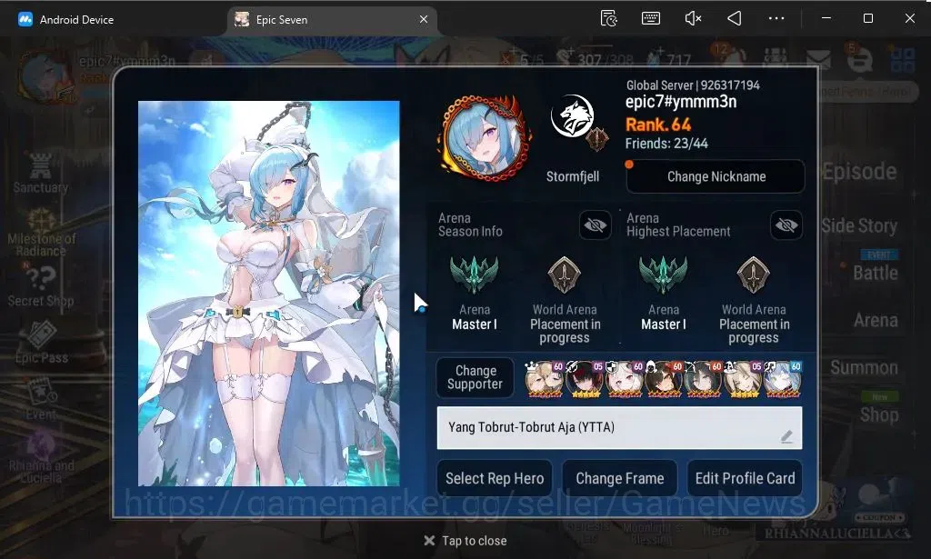 Epic Seven Accounts GLOBAL Unverif|New Era|15 ML(Rhianna and Luciella, image 2