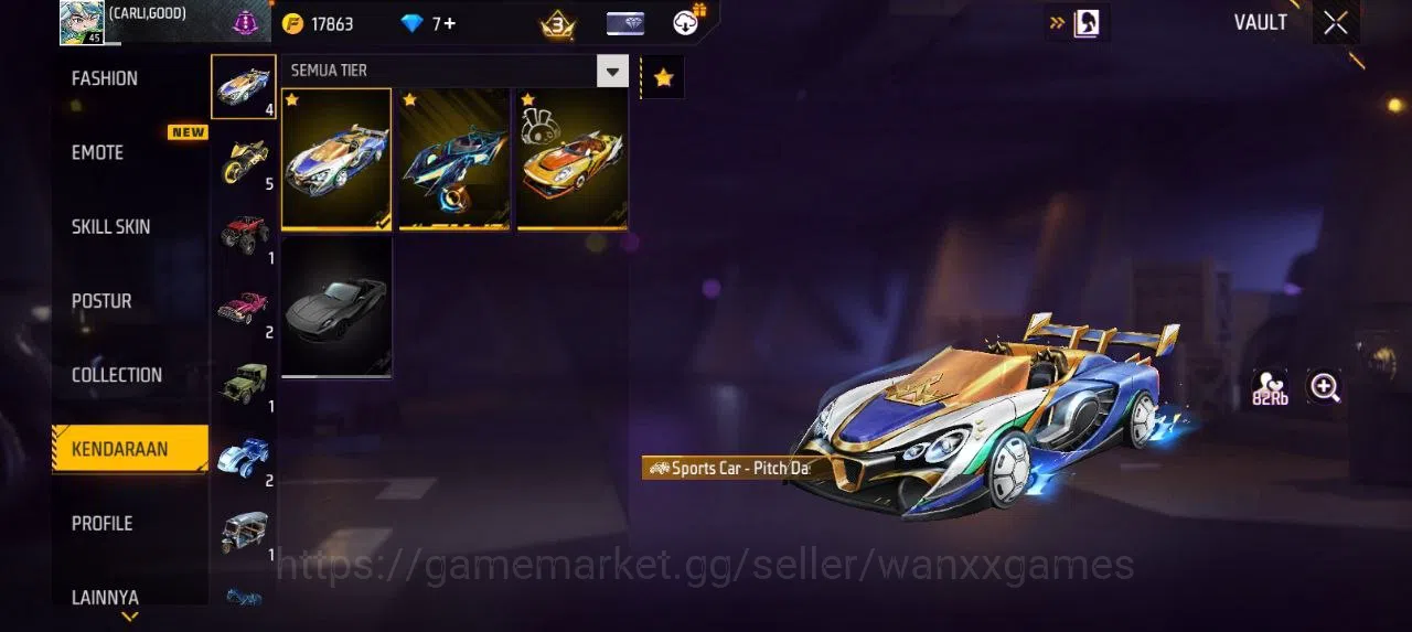 Free Fire Accounts Indonesia | AKUN LVL 45 SG MAMBAH VAULT 26 EMOTE 11 KATANA LOBY 1 TAS 12 WEAPON 43 | W681 4