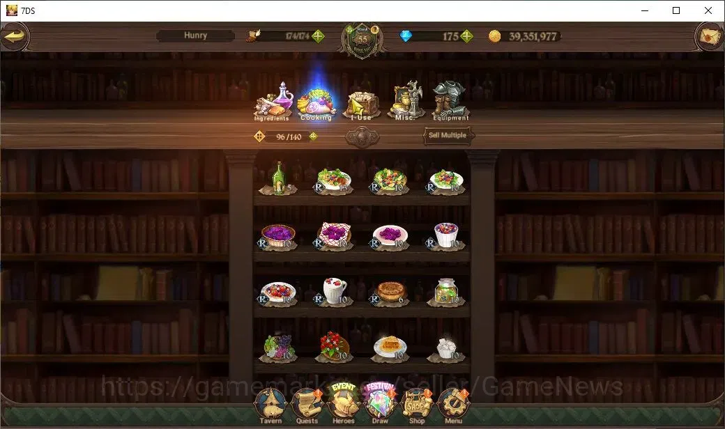 The Seven Deadly Sins: Grand Cross Accounts Endgame Global|1M CC|175 DM|21 LS|3 LR+7 UR|Nemesis 14