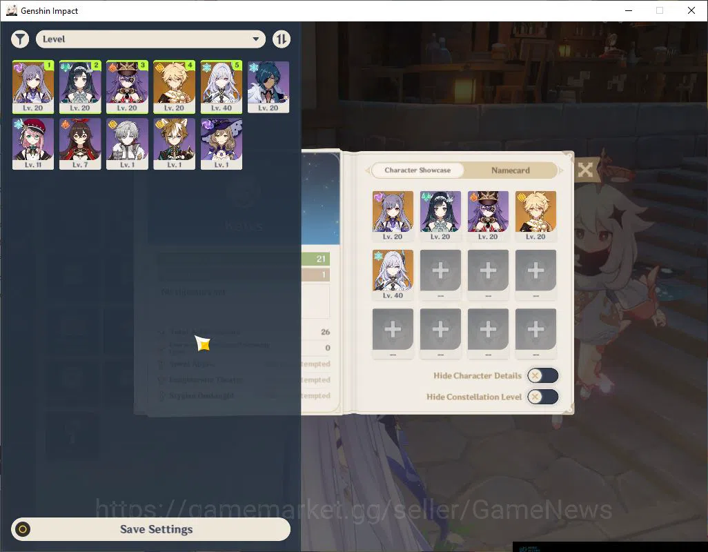 Genshin Impact Accounts ASIA|Fresh Starter|AR 21|1Limited +8(*4Character)| image 1