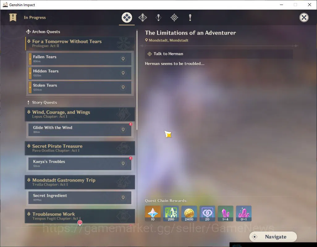 Genshin Impact Accounts ASIA|Fresh Starter|AR 21|1Limited +8(*4Character)| image 3
