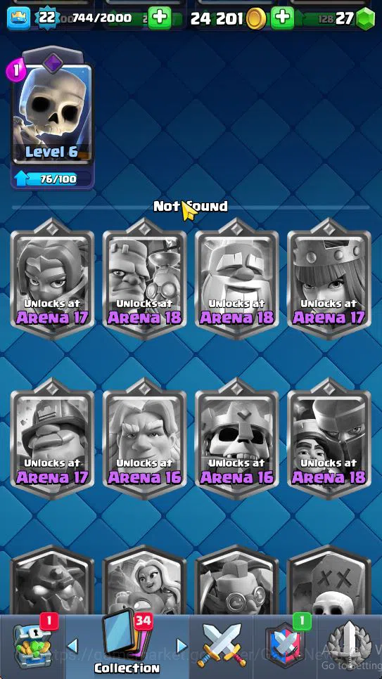 Clash Royale Accounts Midgame Lv 22|Trophy 4185|KTL 9|Limited Skin|Card 71| 2 EVO 3 Legendary 17 Epic 24 Rare 27 Common|Take 10