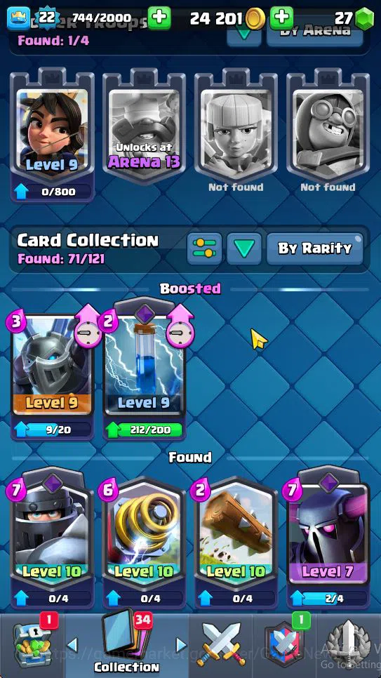 Clash Royale Accounts Midgame Lv 22|Trophy 4185|KTL 9|Limited Skin|Card 71| 2 EVO 3 Legendary 17 Epic 24 Rare 27 Common|Take 5
