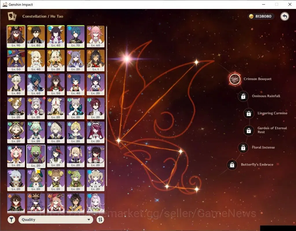 Genshin Impact Accounts ASIA|AR 53|5 Limited+3(*5Weapon)|HutaoC1+Sign,Colu image 4