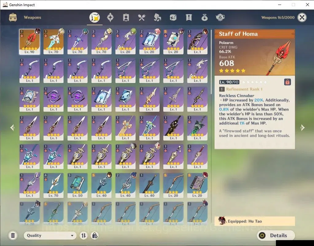 Genshin Impact Accounts ASIA|AR 53|5 Limited+3(*5Weapon)|HutaoC1+Sign,Colu image 6