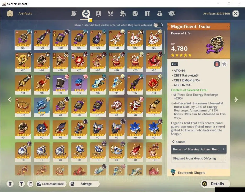 Genshin Impact Accounts ASIA|AR 53|5 Limited+3(*5Weapon)|HutaoC1+Sign,Colu image 7