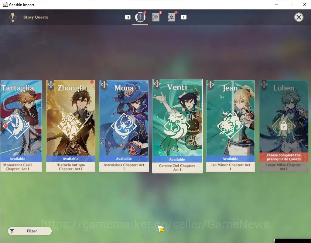 Genshin Impact Accounts Others ASIA|AR 55|6 Limited + 5 (*5 Weapon)|(Skirk,Miko,Xiao)+Sign,Flins,Kinich,Nicole|Male MC|Take 19