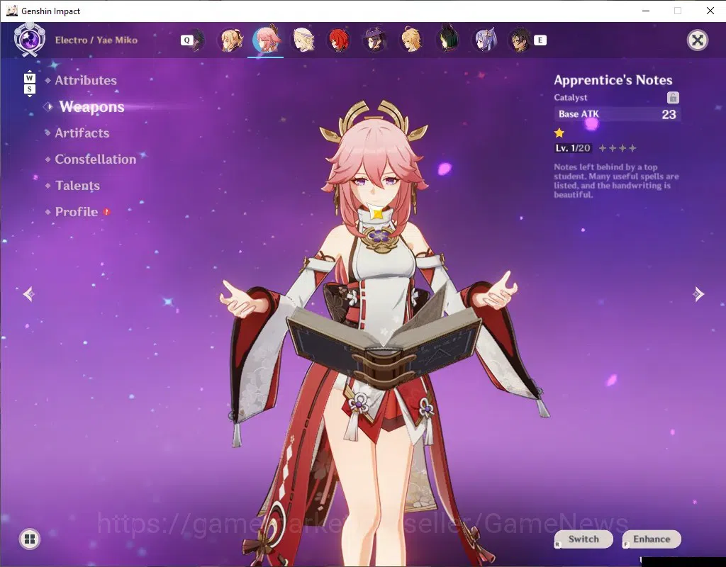 Genshin Impact Accounts Others ASIA|AR 55|6 Limited + 5 (*5 Weapon)|(Skirk,Miko,Xiao)+Sign,Flins,Kinich,Nicole|Male MC|Take 3