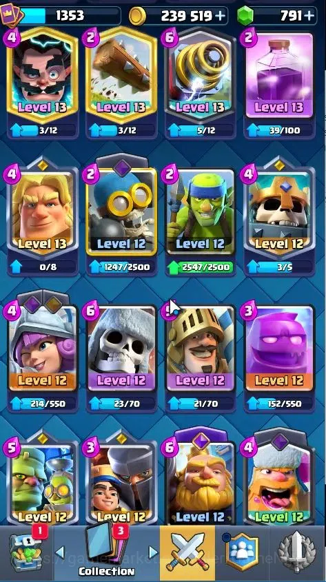 Clash Royale Accounts KTL 15|Trophy 9006|Limited Skin||Card 119|1 Max|2  image 17